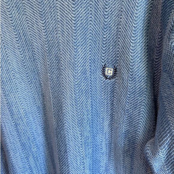 Chaps Blue Knit 100% Cotton Men's Pullover Sweater Medium - Picture 4 of 10